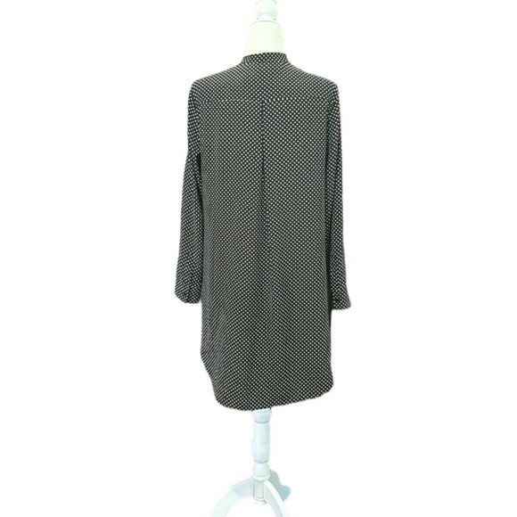 Saks Fifth Avenue Silk Polka Dot High Low Tunic Top Size 6 - Picture 10 of 11